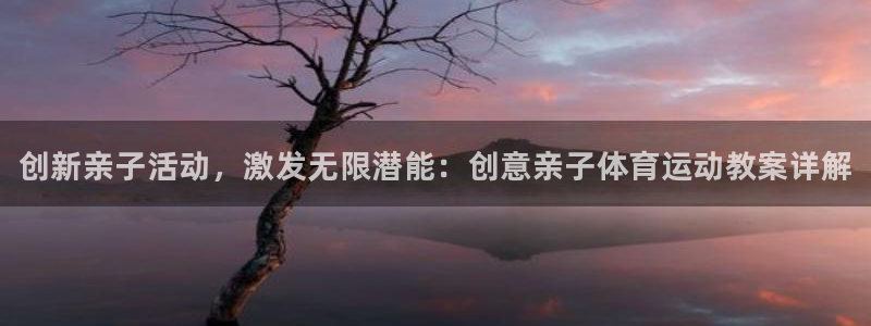 三亿体育网页版：创新亲子活动，激发无限潜能：创意亲子体育运动教案详解
