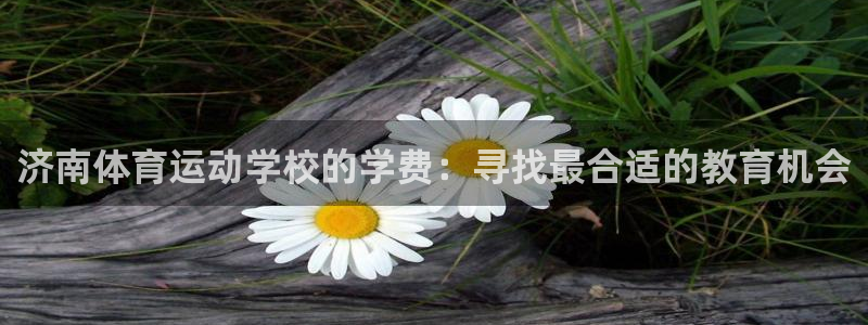 三亿体育登录：济南体育运动学校的学费：寻找最合适的教育机会
