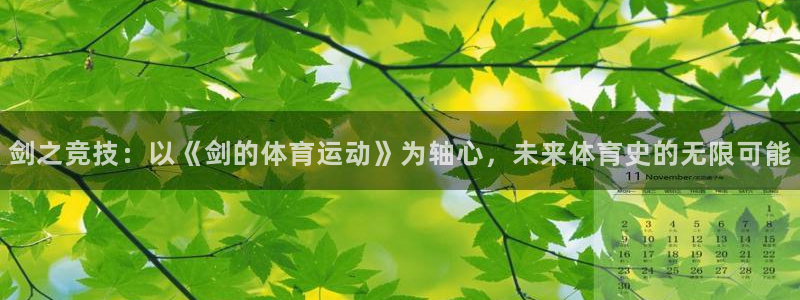 三亿体育：剑之竞技：以《剑的体育运动》为轴心，未来体育史的无限可能