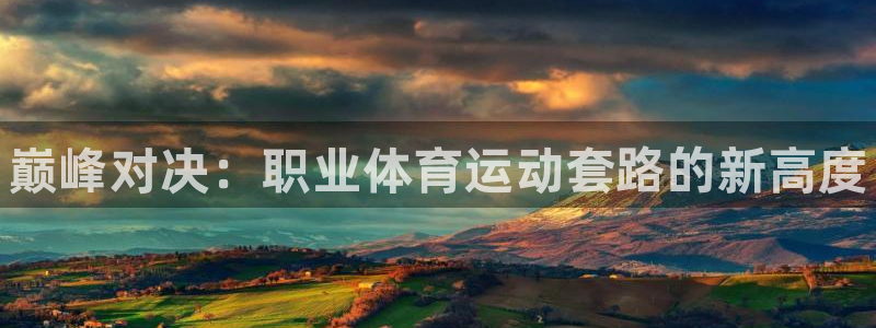 三亿体育网页版：巅峰对决：职业体育运动套路的新高度